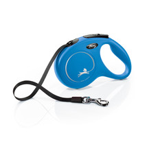 Flexi New Classic Retractable Tape Leash Blue Medium - 16&#39; long Flexi New Classi - £34.07 GBP