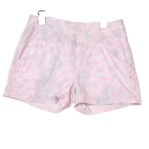 Reel Life Women&#39;s Pastel Camo Pink Shorts Size Large - £15.13 GBP