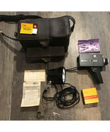 Vtg Kodak Instamatic M20 8MM Movie Film Camera Leather Bag Manual - €48,50 EUR