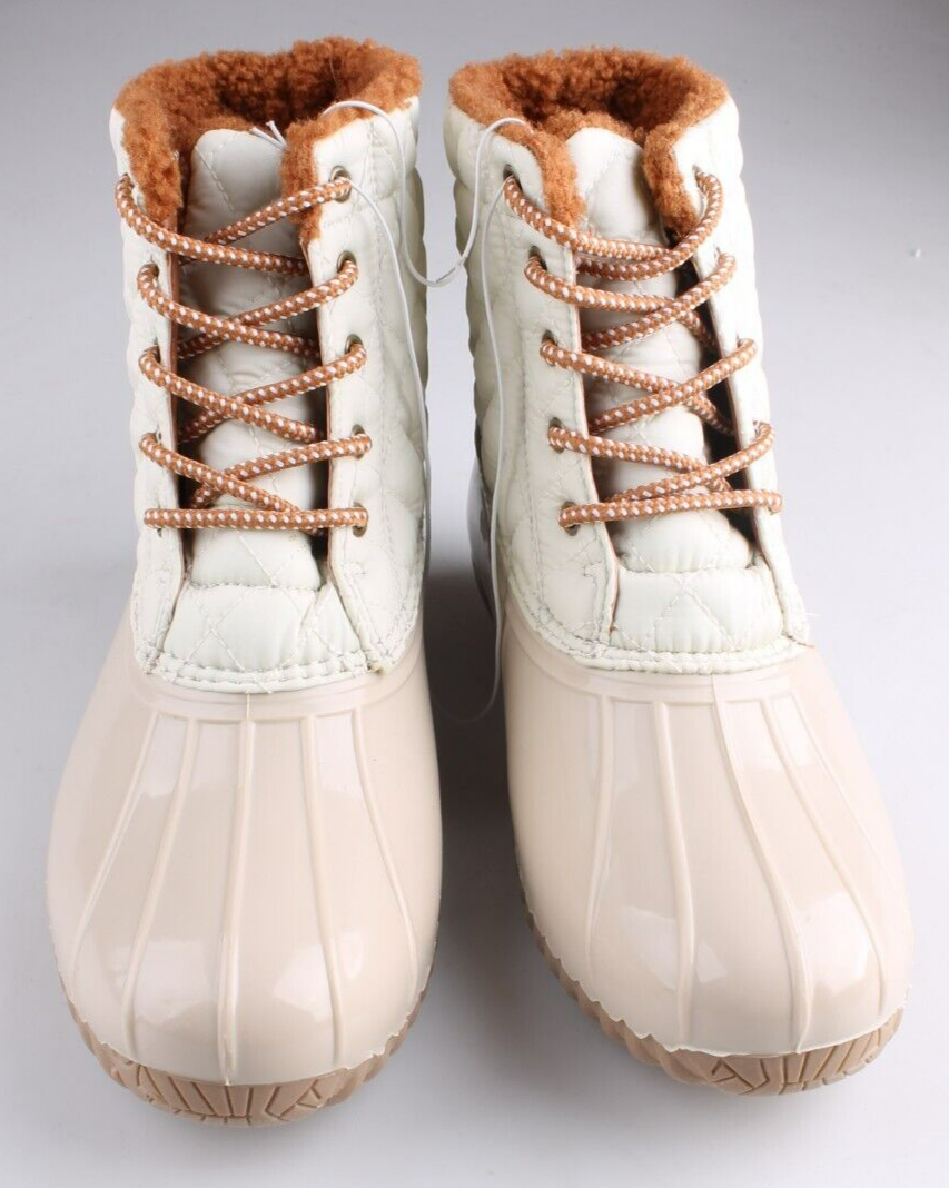 Sporto Andie Damen Isoliert Wasserdicht Und Abweisende Ente Stiefel Ivory 11 Neu Item image 4