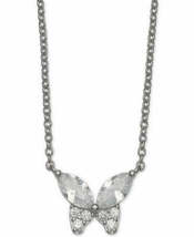 Giani Bernini Cubic Zirconia Butterfly 18 Pendant Necklace in Sterling S... - $44.00