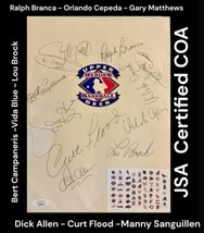 9 X Baseball Greats Autographed Signed Upper Deck Heroes Jsa Cert Curt Flood - £157.68 GBP