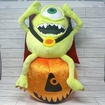 Disney Monsters Inc. Mike Wazowski 20" Vampire Pumpkin Halloween Greeter Plush - $18.80