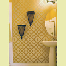 Wall Stencil Hand Forged SM, DIY Reusable stencils just like wallpaper - $39.95
