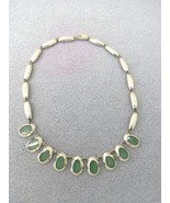 Taxco Necklace Sterling Silver Inlaid Stones 16&quot; Long 25.46 Grams Dangle... - $2,375.85 MXN