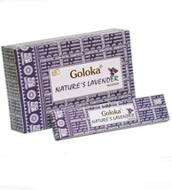 Goloka Nature&#39;s Lavender Incense Sticks Agarbatti  Pack of 12 X 15gm Each Pack - £20.27 GBP