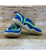 Boy&#39;s Speedo Swim Shoes Size S (Toddler Size 5) Blue and Green - $8.13 CAD