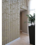 Stencil Bamboo Allover, DIY Reusable wall stencil instead of wallpaper - £60.49 GBP