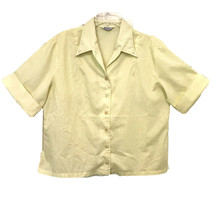 Ship ‘n Shore Vintage 1960’s Yellow Cuffed Short Sleeve Button Up Shirt ... - $29.97