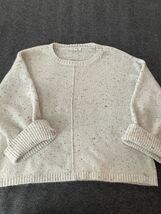 Blu Pepper Womens Sweater Sz L Large Pullover Cream Long Sleeve Soft - $214.25 MXN