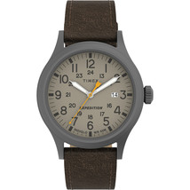 Timex Expedition® Scout™ - Khaki Dial - Brown Leather Strap - £48.47 GBP