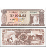 Guyana 10 Dollars. ND (1993) UNC. Banknote Cat# P.23i - $1.49