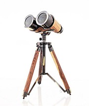 Old Modern Handicrafts AK018 Wood - Brass Binocular On Stand - £123.56 GBP