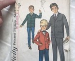 Vintage 60&#39;s Simplicity Boy&#39;s Pattern 5657 Jacket and Slacks Sz 10 - £11.03 GBP