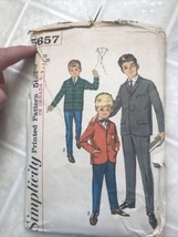 Vintage 60&#39;s Simplicity Boy&#39;s Pattern 5657 Jacket and Slacks Sz 10 - £10.98 GBP