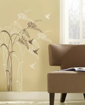 Hummingbird stencil Happy Hour, Reusable wall stencils not Decals - £32.13 GBP