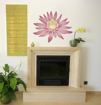 Flower Stencil Lotus Grande LG, Reusable stencils better than Decals - £33.77 GBP