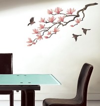 Wall Stencil Magnolia, DIY Reusable stencils better than Wall Decals - £31.42 GBP