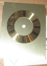 Brass &amp; Brown Quartz Clock Face Dial  West Germany - £7.50 GBP