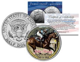JOHN HENRY * Horse of the Year 1981 &amp; 1984 * Racehorse JFK Half Dollar U... - $14.95