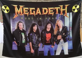 MEGADETH Rust in Peace Tour FLAG CLOTH POSTER BANNER CD Thrash Metal - $20.00