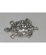 Vintage Silvertone Turtle Brooch Pin Costume Jewelry Signed Gemco? - $12.18 CAD