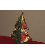 Christmas Tree stuffed bells star top unique Center Piece - £31.07 GBP