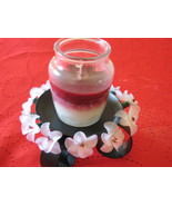 Vintage Floral Decor Candle holder Special Gift Idea - handmade nylon Fl... - £23.55 GBP