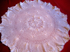 Vintage Design Tablecloth knitted - £195.00 GBP