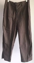 Talbots Stretch Pants Sz 8 Brown Cotton Spandex - $13.85