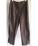 Talbots Stretch Pants Sz 8 Brown Cotton Spandex - $13.85