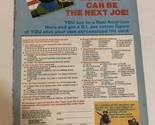 1987 Hasbro GI Joe Order Form Print Ad Advertisement Now You Can Be A Jo... - $12.86