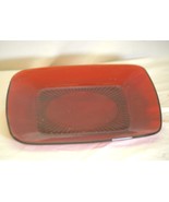 Charm Ruby Red Square Luncheon Plate Anchor Hocking - $23.33 CAD