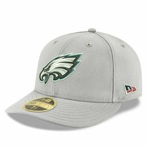 Philadelphia Eagles New Era 59Fifty Crafted USA Football Gray Cap Hat 7 1/8 NEW - $43.17