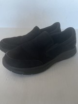 Skechers Shoe Work Black Mens Size 12 Comfort Mesh Slip on Slip Resistant 77048 - £27.81 GBP