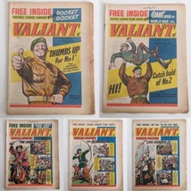 Valiant Issue #1, #2, #3, #4, #5, 16th Oct - 3rd Nov 1962, Rare Vintage Comics - £141.54 GBP