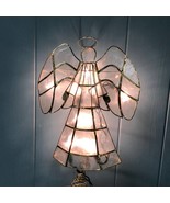 Gold Angel Capiz Shell Lighted Christmas Tree Topper 10” x 8” Holiday De... - $737.82 MXN