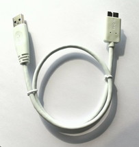 45cm Seagate Top Quality SuperSpeed USB 3.0 A Male to Micro B Male Cable white - £5.30 GBP