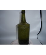 PA2 - 1890&#39;s Ferro China 10 1/2 Olive Green Bitters Medicine Bottle No 1 - $15.00