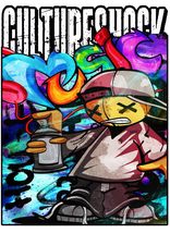 Culture Shock Graffiti Gang Sign Vinyl Decal Sticker UV &amp; Water Proof Gi... - $109.97 MXN