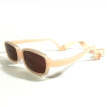 Miraflex Sunglasses NEW BABY 2 Nude Rectangular Frames with Red Lenses - $58.72