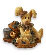 Boyds Bears 1994 Carrot Juice Amelia Bunny Resin Figurine Original Box COA - $190.06 MXN