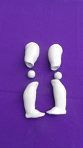 BJD Doll Legs Ceramic Bisque 9&quot; B117c - $12.99