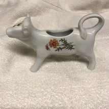 B.I.A. Cordon bleu Hand Decorated floral porcelain cow creamer - $30.00