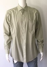 BROOKS BROTHERS Classic Green Check Button Up Long Sleeve Shirt (Size 16... - £11.92 GBP