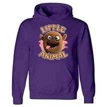 Furry Brown Little Animal Tongue Sticking Out Design - Hoodie - £47.36 GBP