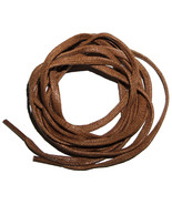 2 Cigar Brown Cognac 72&quot; Long x  1/4&quot; Flat Waxed BOOT LACES for 7 8 9 ey... - $33.79 CAD