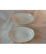 Oxford (Lenox) MILBURNE Oval 2 Vegetable Bowls 8.5&quot; long and 10&quot; long - $94.76 CAD