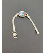 Kids Solid Silver Cat Cartoon Bracelet Charm Chain 5&quot; Birthday Gift Boy ... - $55.54 CAD