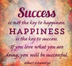 &quot;Sucess Is Not The Key To Happiness&quot; Business Motivational Quote Publicity Photo - £6.46 GBP